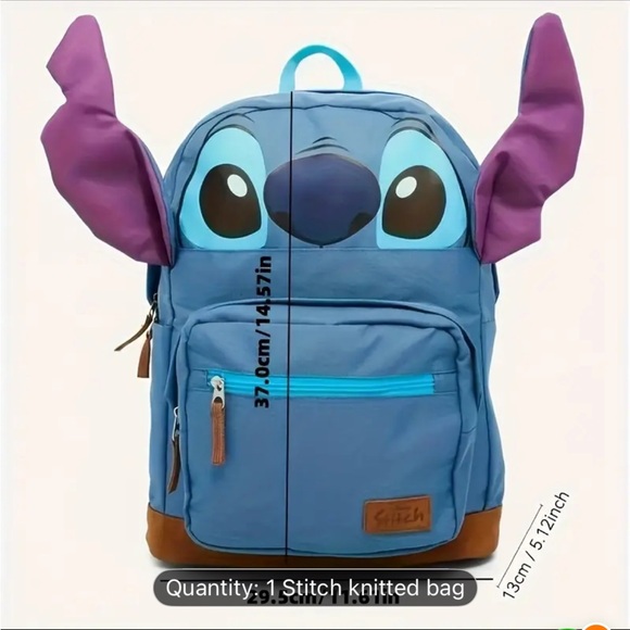 New in the package Blue and Purple Kids Backpack - Picture 3 of 6